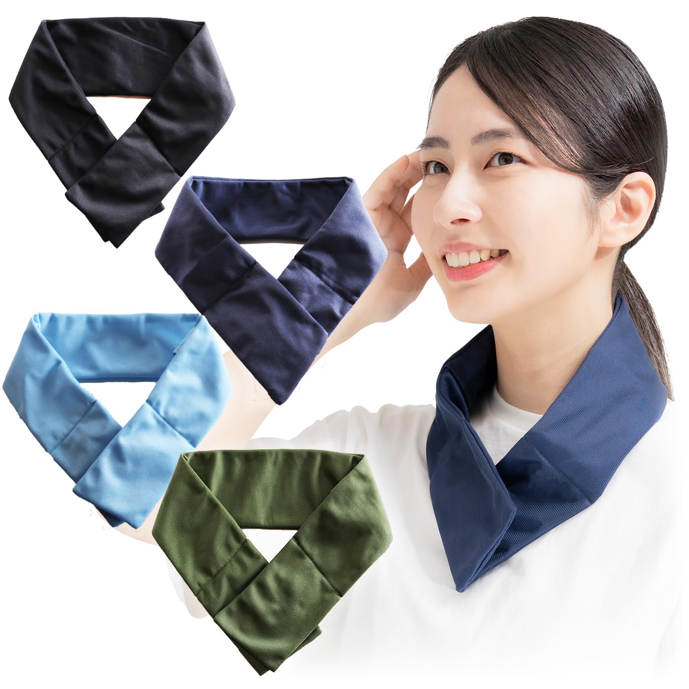 Amazon.co.jp: 保冷剤付きネッククーラー 幅広タイプ 2025年新モデル